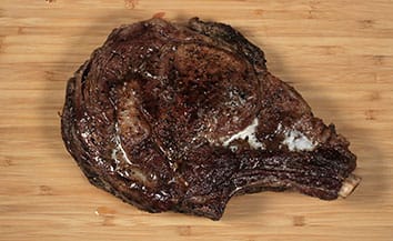 Reverse sear steak
